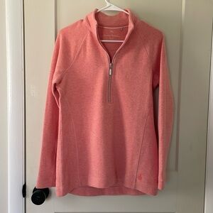 Women’s Tommy Bahama Aruba Half-Zip Long Sleeve Peach Sweatshirt